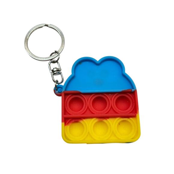 PopToy Fidgety Silicone Animation Keyring Key Chain - Picture 7 of 9